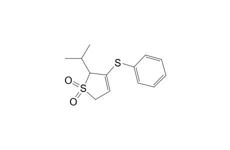 Thiophene, 2,5-dihydro-2-(1-methylethyl)-3-(phenylthio)-, 1,1-dioxide
