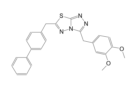 [1,2,4]triazolo[3,4-b][1,3,4]thiadiazole, 6-([1,1'-biphenyl]-4-ylmethyl)-3-[(3,4-dimethoxyphenyl)methyl]-
