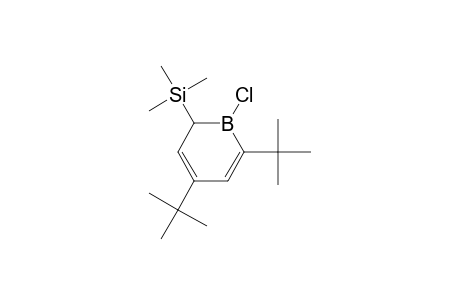 2,4-Di(t-butyl)-1-chloro-6-(trimethylsilyl)-1-bora-2,4-cyclohexadiene