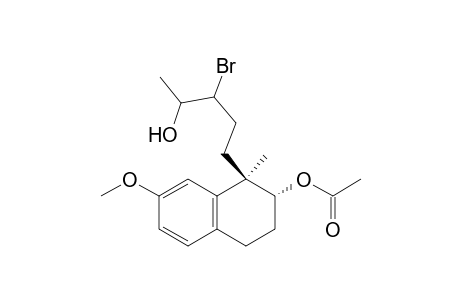1-Naphthalenebutanol, 2-(acetyloxy)-.beta.-bromo-1,2,3,4-tetrahydro-7-methoxy-.alpha.,1-dimethyl-