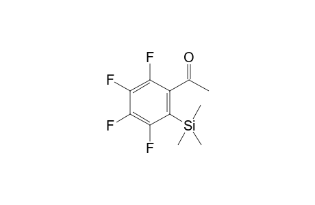 1-[2,3,4,5-tetrakis(fluoranyl)-6-trimethylsilyl-phenyl]ethanone