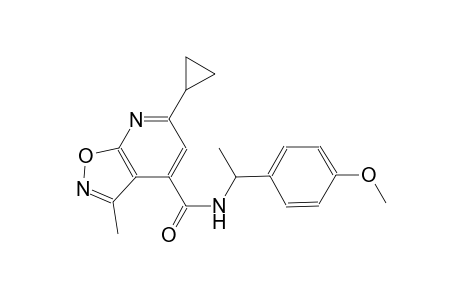isoxazolo[5,4-b]pyridine-4-carboxamide, 6-cyclopropyl-N-[1-(4-methoxyphenyl)ethyl]-3-methyl-