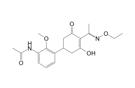 Acetamide, N-[3-[4-[1-(ethoxyimino)ethyl]-3-hydroxy-5-oxo-3-cyclohexen-1-yl]-2-methoxyphenyl]-