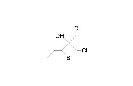 3-Bromo-1-chloro-2-(chloromethyl)-pentan-2-ol