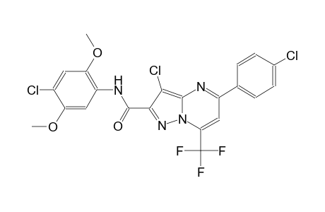 pyrazolo[1,5-a]pyrimidine-2-carboxamide, 3-chloro-N-(4-chloro-2,5-dimethoxyphenyl)-5-(4-chlorophenyl)-7-(trifluoromethyl)-