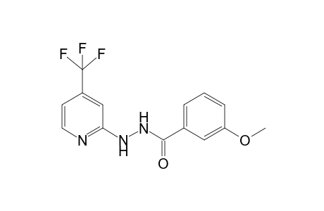 3-Methoxy-N'-[4-(trifluoromethyl)pyridin-2-yl]benzohydrazide