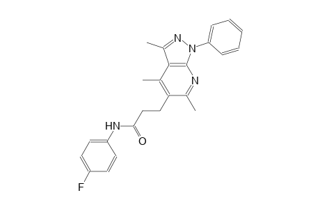 1H-pyrazolo[3,4-b]pyridine-5-propanamide, N-(4-fluorophenyl)-3,4,6-trimethyl-1-phenyl-