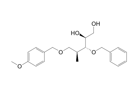 (2S,3R,4S)-4-Methyl-5-[(4-methoxyphenyl)methoxy]-3-(phenylmethoxy)pentan-1,2-diol