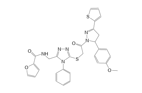 2-furancarboxamide, N-[[5-[[2-[4,5-dihydro-5-(4-methoxyphenyl)-3-(2-thienyl)-1H-pyrazol-1-yl]-2-oxoethyl]thio]-4-phenyl-4H-1,2,4-triazol-3-yl]methyl]-