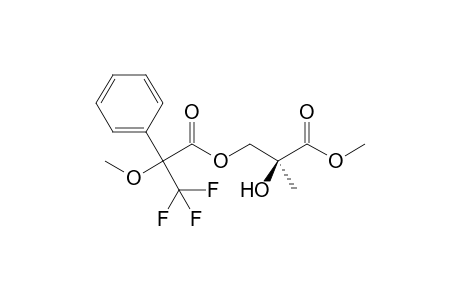 Methyl-3-O-(.alpha.-methoxy-.alpha.-trifluoromethylphenylacetyl)-2S,3-dihydroxy-2-methylpropanoate