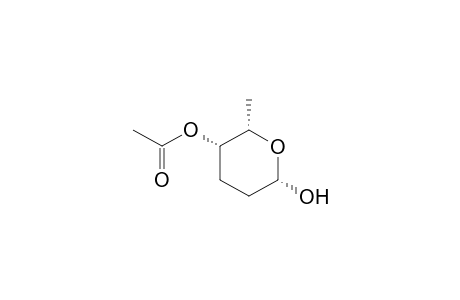 2H-Pyran-2,5-diol, tetrahydro-6-methyl-, 5-acetate, [2S-(2.alpha.,5.alpha.,6.alpha.)]-
