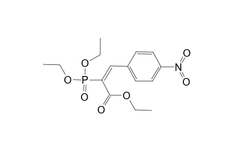 Ethyl (2Z)-2-(diethoxyphosphoryl)-3-(4-nitrophenyl)-2-propenoate