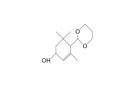 4-(1,3-Dioxan-2-yl)-3,5,5-trimethyl-2-cyclohexen-1-ol