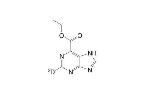 2-Deuterio-7H-purine-6-carboxylic acid ethyl ester