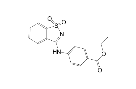 benzoic acid, 4-[(1,1-dioxido-1,2-benzisothiazol-3-yl)amino]-, ethyl ester