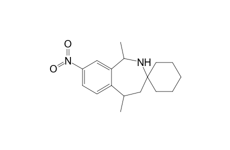 1,2,4,5-Tetrahydro-1,5-dimethyl-8-nitro-3H-spiro[2-benzazepine-3,1'-cyclohexane]