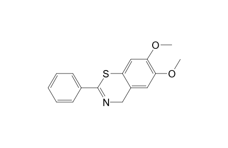 4H-1,3-Benzothiazine, 6,7-dimethoxy-2-phenyl-
