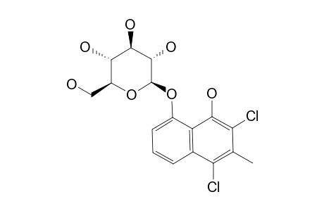 PATIENTOSIDE-B;2,4-DICHLORO-1,8-DIHYDROXY-3-METHYLNAPHTHALENE-8-O-BETA-D-GLUCOPYRANOSIDE