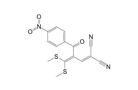 2-[2-(4-Nitrobenzoyl)-3,3-bis(methylsulfanyl)-2-propenylidene]malononitrile