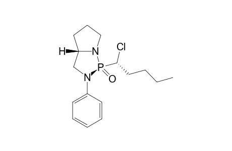 (1S,3aS)-1-((R)-1-Chloro-pentyl)-2-phenyl-hexahydro-pyrrolo[1,2-c][1,3,2]diazaphopsphole 1-oxide