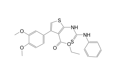 3-thiophenecarboxylic acid, 4-(3,4-dimethoxyphenyl)-2-[[(phenylamino)carbonothioyl]amino]-, ethyl ester