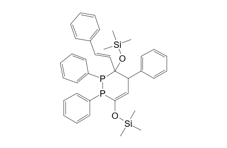 1,2,3,4-TETRAHYDRO-1,2,4-TRIPHENYL-3-(2-PHENYLETHENYL)-3,6-BIS-(TRIMETHYLSILYLOXY)-1,2-DIPHOSPHININE