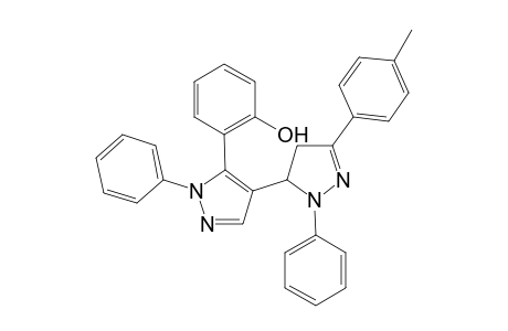 5{4-[5-(2-Hydroxyphenyl)-1-phenylpyrazolyl]}-3-(4-methylphenyl)-1-phenyl-2-pyrazoline