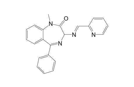 N-(2'-Pyridylmethylidene)-1-methyl-3-amino-1,3-dihydro-5-phenyl-(2H)-1,4-benzodiazepine-2-one