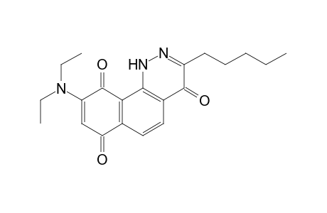 9-Diethylamino-3-pentylbenzo[h]cinnoline-4(1H),7,10-trione