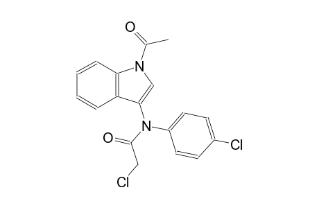 N-(1-acetyl-1H-indol-3-yl)-2-chloro-N-(4-chlorophenyl)acetamide