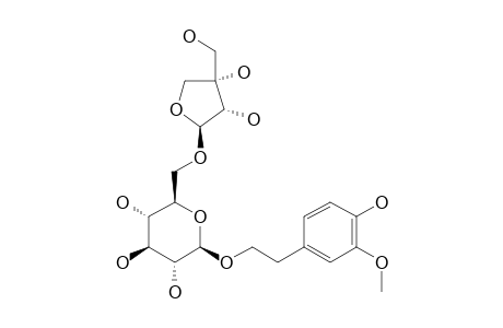 2-(4-HYDROXY-3-METHOXYPHENYL)-ETHANOL_1-O-[BETA-D-APIOFURANOSYL-(1->6)-BETA-D-GLUCOPYRANOSIDE]