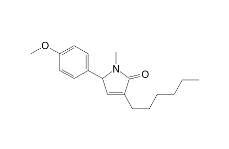 3-Hexyl-5-(4-methoxyphenyl)-1-methyl-1,5-dihydro-2H-pyrrol-2-one