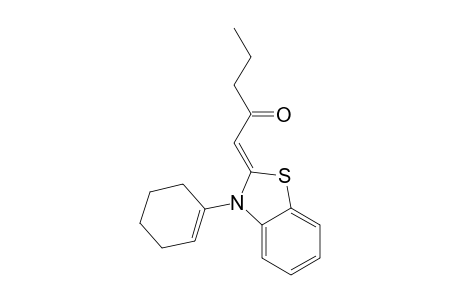 2-(butyrylmethylene)-N-(cyclohex-1-enyl)-2,3-dihydro-1,3-benzothiazole