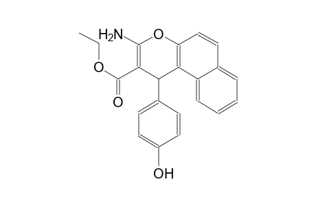 3-Amino-1-(4-hydroxy-phenyl)-1H-benzo[f]chromene-2-carboxylic acid ethyl ester