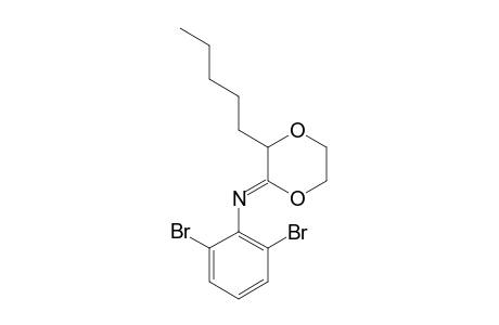 (3-PENTYL-1,4-DIOXAN-2-YLIDENE)-2,6-DIBROMOPHENYLAMINE