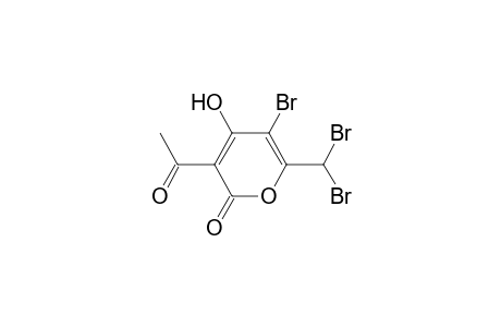 2H-Pyran-2-one, 3-acetyl-5-bromo-6-(dibromomethyl)-4-hydroxy-