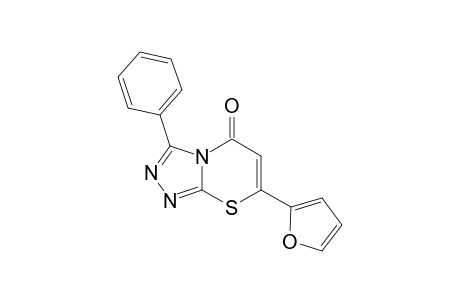 5H-[1,2,4]Triazolo[3,4-b][1,3]thiazin-5-one, 7-(2-furanyl)-3-phenyl-