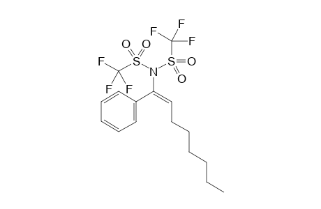 (E)-1,1,1-Trifluoro-N-(1-phenyloct-1-en-1-yl)-N-((trifluoromethyl)sulfonyl)methanesulfonamide