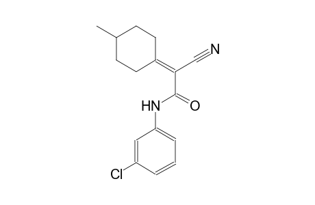 N-(3-chlorophenyl)-2-cyano-2-(4-methylcyclohexylidene)acetamide
