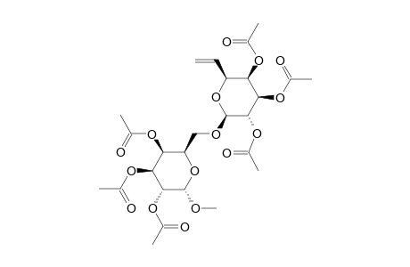 METHYL-2,3,4-TRI-O-ACETYL-6-O-(2',3',4'-TRI-O-ACETYL-6',7'-DIDEOXY-BETA-D-GALACTO-HEPT-6'-ENOPYRANOSYL)-ALPHA-D-GALACTOPYRANOSIDE