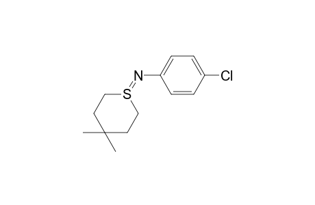 1-(4-chlorophenyl)imino-4,4-dimethylthiane