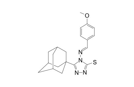 5-(1-ADAMANTYL)-4-(4-METHOXYBENZYLIDENEAMINO)-3-MERCAPTO-1,2,4-TRIAZOLE