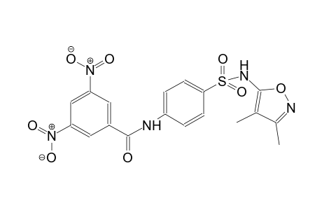 benzamide, N-[4-[[(3,4-dimethyl-5-isoxazolyl)amino]sulfonyl]phenyl]-3,5-dinitro-