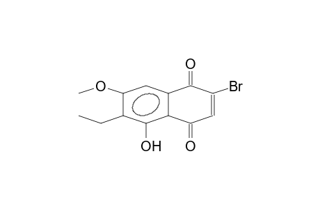 2-bromanyl-6-ethyl-7-methoxy-5-oxidanyl-naphthalene-1,4-dione