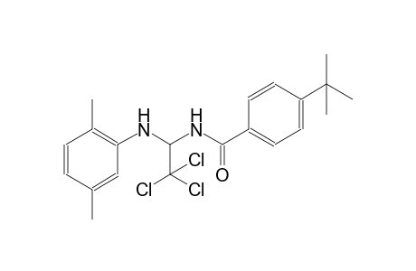 4-tert-butyl-N-[2,2,2-trichloro-1-(2,5-dimethylanilino)ethyl]benzamide