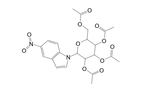 1H-Indole, 5-nitro-1-(2,3,4,6-tetra-O-acetyl-.beta.-D-glucopyranosyl)-
