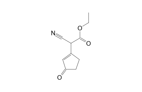 2-cyano-2-(3-ketocyclopenten-1-yl)acetic acid ethyl ester