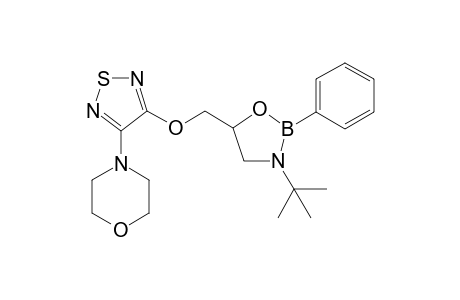 4-(4-((3-tert-butyl-2-phenyl-1,3,2-oxazaborolidin-5-yl)methoxy)-1,2,5-thiadiazol-3-yl)morpholine