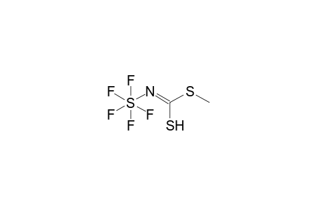 Carbamodithioic acid, methyl ester, N-pentafluorosulfanyl
