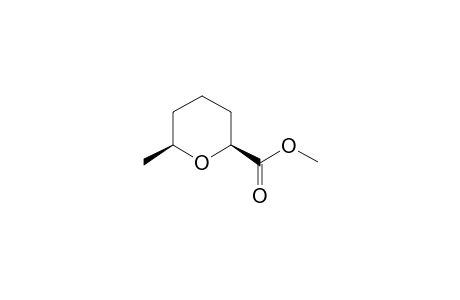 (2S,6S)-6-methyltetrahydropyran-2-carboxylic acid methyl ester
